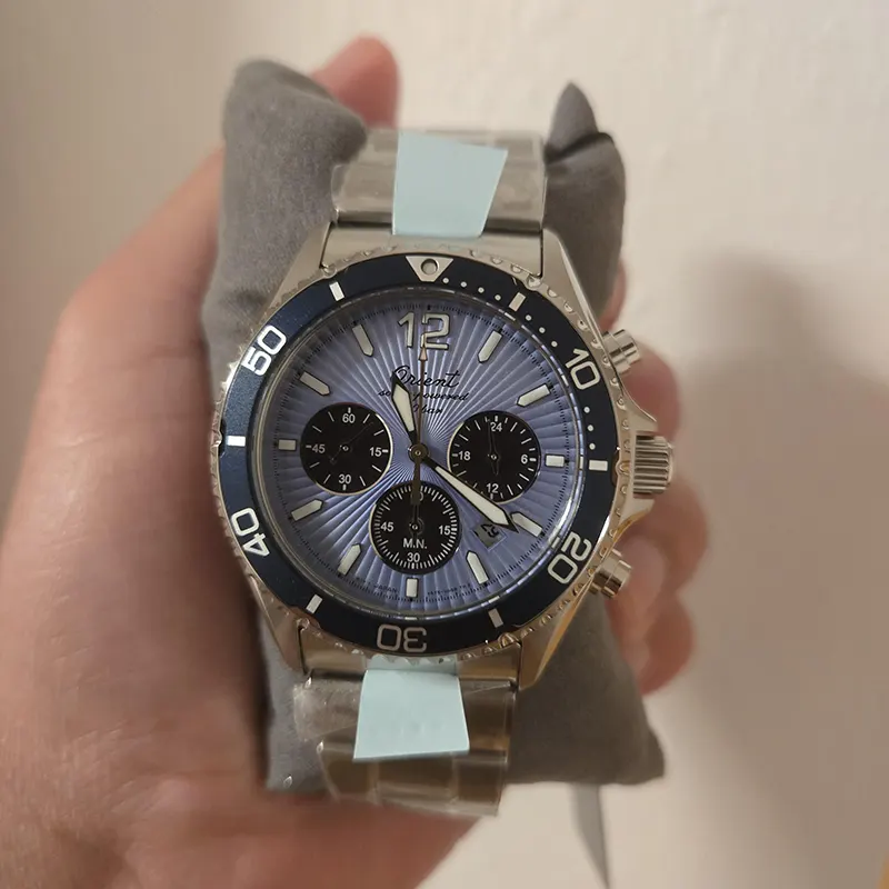 Orient Mako Solar Limited Edition Ice Blue Men's Watch- RA-TX0210L
